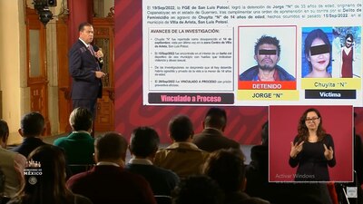Afirmó que mediante pruebas genéticas se confirmó la autoría de Jorge "N" en el delito