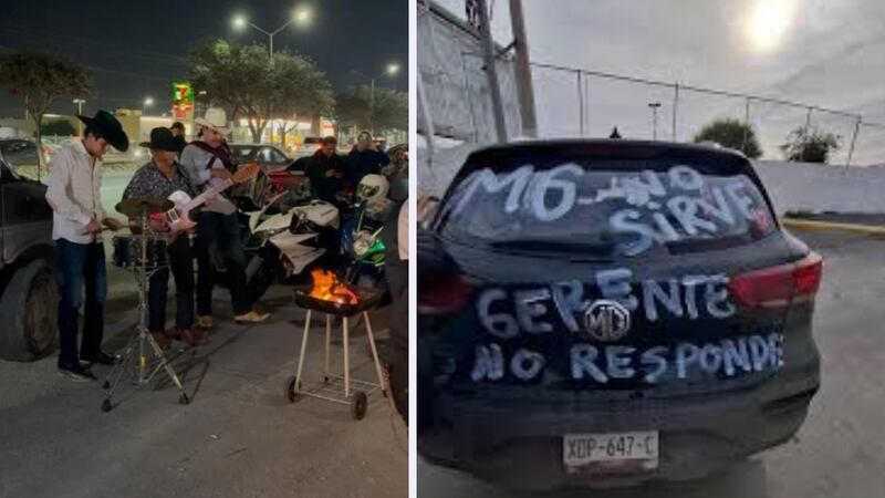Arman carnita asada en apoyo a joven que protestaba por camioneta descompuesta