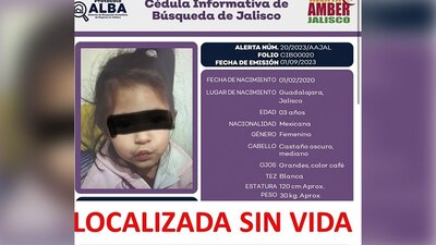 La buscaban desde el 30 de agosto.