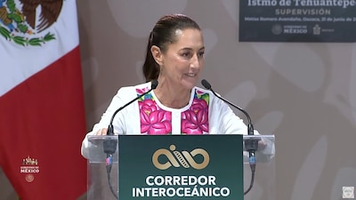 Sheinbaum acompañó al Presidente en su gira por Matías Romero, Oaxaca