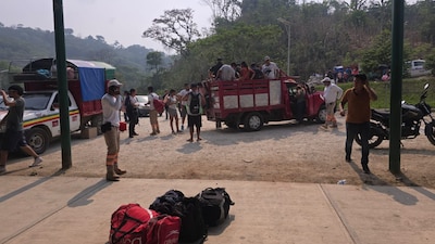 Los habitantes de Tila huyen de la violencia