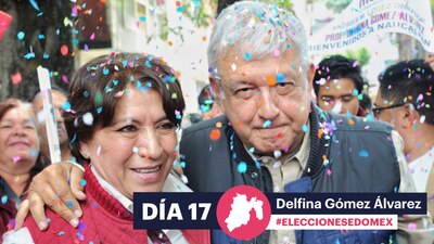 Delfina estuvo acompañada por Andrés Manuel López Obrador
