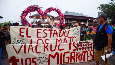 Los migrantes demanda de libre paso por el país para cumplir el sueño de llegar a los Estados Unidos