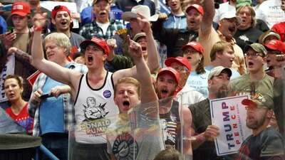 Seguidores de Donald Trump durante un evento del republicano en Pennsylvania