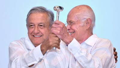 El presidente de México y el presidente de la Asociación de Bancos de México