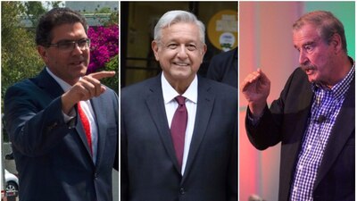 Armando Ríos Piter, Andrés Manuel López Obrador y Vicente Fox