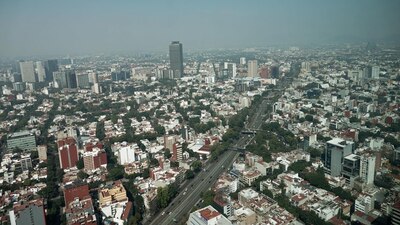 El cielo en la Ciudad se encuentra visiblemente contaminado