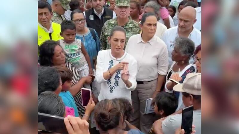 “Vamos a estar cerca de la gente”: Sheinbaum se compromete a atender daños causados por ‘Erick’