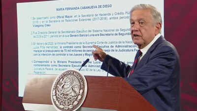 El Presidente dijo que la contratación de María Fernanda Casanueva era "legal, pero inmoral"