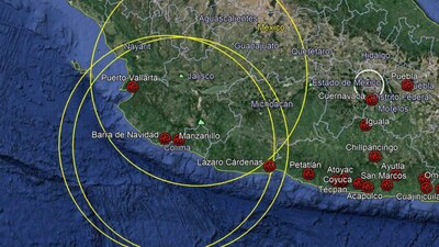 Los movimientos se sintieron en Jalisco y Colima, así como de forma leve en Michoacán y Nayarit