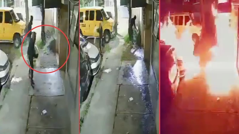 VIDEO: Captan a sujetos rociando gasolina y prendiendo fuego a auto y casa en la GAM