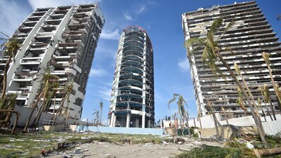 Tras el paso del Huracán 'Otis'.