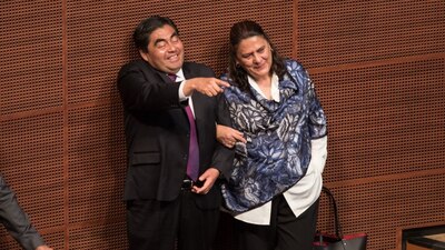 La diputada federal arremetió contra el gobernador Sergio Salomón Céspedes Peregrina