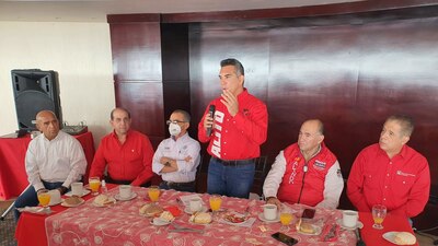 El líder nacional del PRI estuvo en San Luis Potosí apoyando a sus candidatos