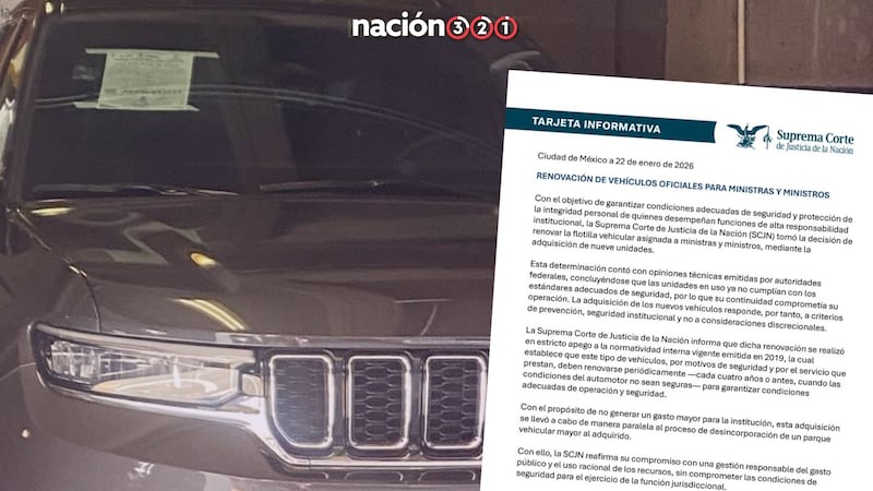 Es por “seguridad y prevención”: Suprema Corte justifica adquisición de camionetas blindadas