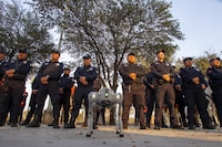 NL incorpora perros robot a la seguridad del Estadio Monterrey rumbo al Mundial 2026