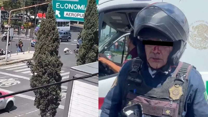 VIDEO: Así comenzó la gresca entre policías y el motociclista baleado en la Venustiano Carranza