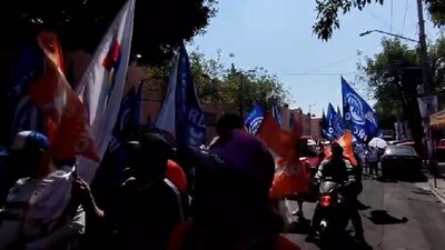 El recorrido se hizo en las calles de la demarcación