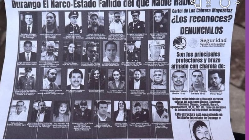 Acusan que avioneta lanzó volantes con presunto ‘narcomensaje’ en el centro de Durango