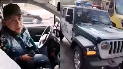 Al ser enfrentados, los oficiales voltearon para ocultar sus rostros y huyeron