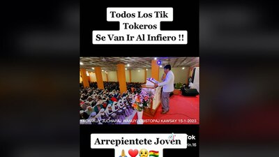 Hizo una breve imitación de un presunto creador de contenido