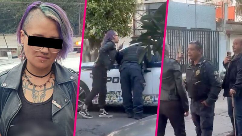 VIDEO: Detienen a mujer que golpeó a un policía en la CDMX