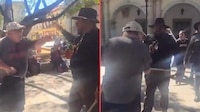 VIDEO: Turista de EU interrumpe protesta de artesanos en el Zócalo de Oaxaca