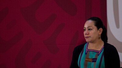 La titular de la Secretaría de Bienestar, María Luisa Albores