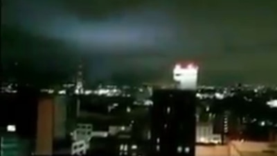 Video del fenómeno luminoso que se observó en la CDMX este jueves
