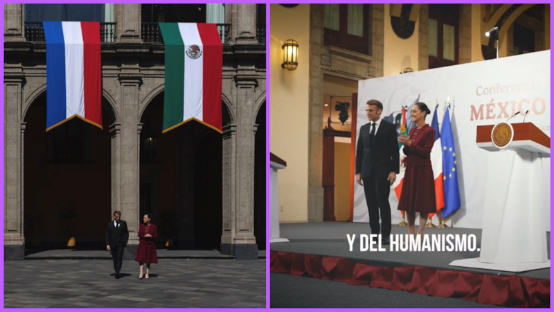 Macron invita a Sheinbaum a visitar Francia en 2026 durante su encuentro en México