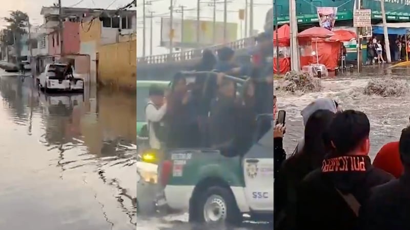 Lluvias en CDMX dejan inundaciones, tráfico y hasta ‘fuentes’ en Iztapalapa