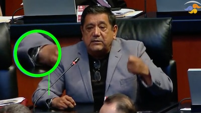 Salgado Macedonio portó un Rolex de 188 mil pesos durante una sesión en el Senado