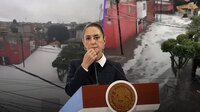 Sheinbaum anuncia apoyos tras desbordamiento de presa en Naucalpan