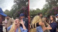 VIDEO: Turista se queja de jalón de cabello pero en redes sociales acusan que fingió