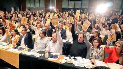 Con 207 votos a favor se avaló la política de alianzas