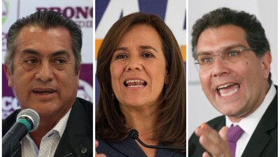 Si 'el Bronco', Margarita y Ríos Piter logran la candidatura, así les tocarán los spots