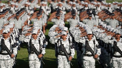 Elementos de la Policía Federal que desde este domingo operan bajo la Guardia Nacional