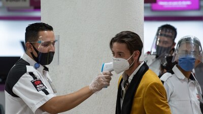 Las medidas de sanidad se implementan en el Aeropuerto Internacional de la Ciudad de México (AICM)