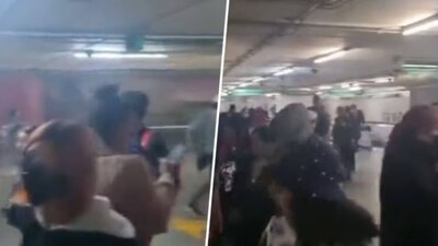 La dirección del Metro informó que se detuvo la marcha por la caída de un objeto metálico