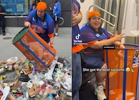 VIDEO: JP Morgan despide a alta ejecutiva por robar bote de basura de los Knicks de Nueva York