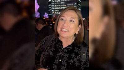 La senadora estuvo presente esta noche en el Ángel de la Independencia