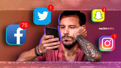 El 46.5% mencionaron que revisan principalmente sus redes sociales en la noche