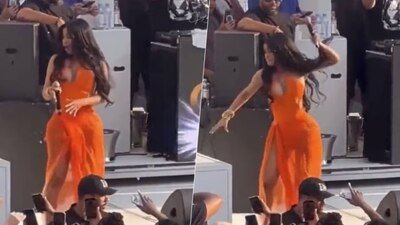 La rapera fue agredida antes por el hombre, quien le lanzó un vaso con un líquido desconocido