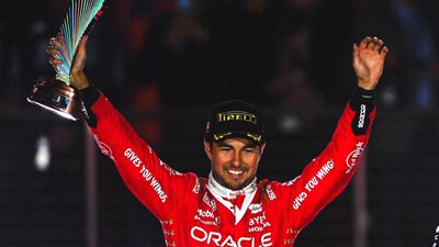 Red Bull brilló en el podio con 'Checo' y Max Verstappen