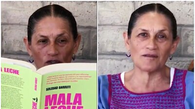 La senadora leyó algunas ideas sobre el vínculo entre el refresco, la desnutrición y la obesidad