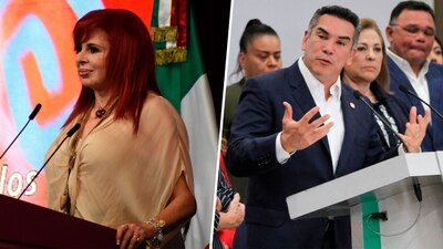 La gobernadora exhibió un nuevo audio del dirigente del PRI en su programa 'Martes del Jaguar'