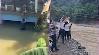 VIDEO: Civiles y marinos rescatan a perritos atrapados por inundaciones