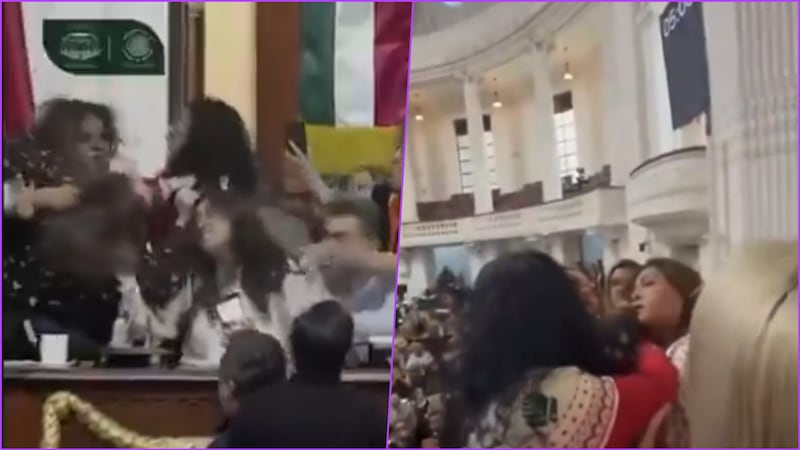 VIDEO| Diputadas se agarran a golpes y jaloneos de cabello; suspenden sesión en el Congreso CDMX