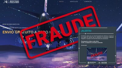 El AICM desmintió que la página sea parte de su organización