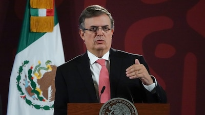 El canciller asistió a un mitin de Américo Villarreal